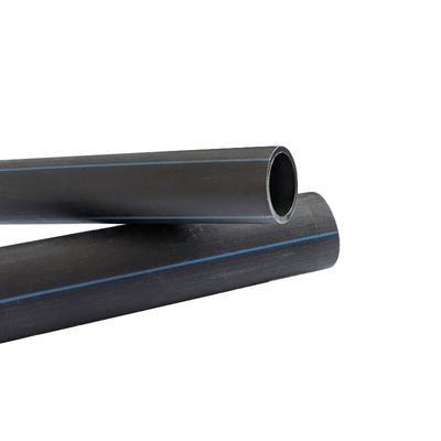 Tuyau en plastique adapté aux besoins du client de drainage de PE de tuyau d'approvisionnement en eau de HDPE de taille