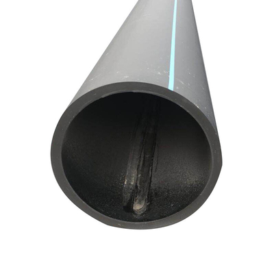 Tuyau d'eau d'alimentation en eau en plastique PEHD noir tuyau d'égout en polyéthylène haute densité
