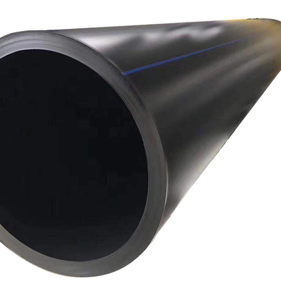 Tuyau d'eau d'alimentation en eau en plastique PEHD noir tuyau d'égout en polyéthylène haute densité
