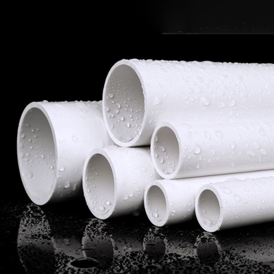 L'approvisionnement en eau de haute qualité et le tuyau de PVC de plastique de drainage évalue le tuyau de drainage de PVC