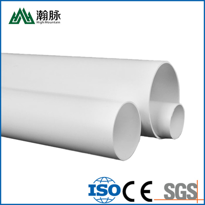 Tuyau en plastique blanc de drainage de PVC de diamètre pour l'approvisionnement et le drainage en eau