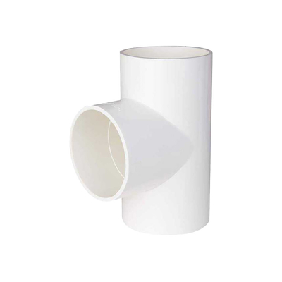 Tuyauterie blanche de coude de pièce en t de 3 de manière de PVC de drainage garnitures de tuyau