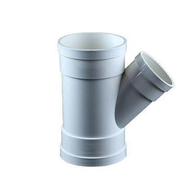 Garnitures de tuyau croisées de pièce en t de Y 0.2mpa pour le professionnel de l'eau de drainage de PVC
