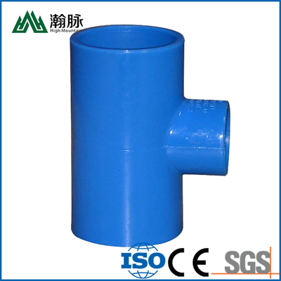 Grand diamètre de couleur de PVC de drainage de garnitures bleues de conduite d'eau coude de 90 degrés
