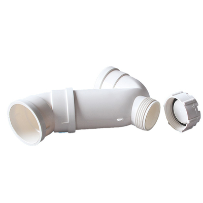 Coude déodorant de tuyau de drainage de PVC de piège à eau sans bouche de type P vers le bas