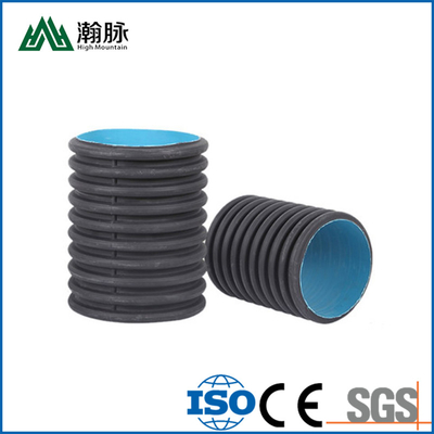 SN6 800MM Hdpe Double Wall Corrugated Pipe Black Drainage Model Number