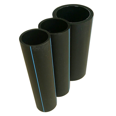 les tuyaux d'approvisionnement en eau de HDPE de 160mm noircissent Pe100 en plastique de DTS 17 adapté aux besoins du client