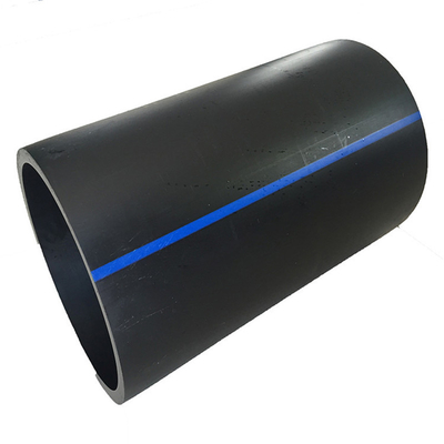 les tuyaux d'approvisionnement en eau de HDPE de 160mm noircissent Pe100 en plastique de DTS 17 adapté aux besoins du client