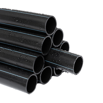 Tuyau en plastique noir d'approvisionnement en eau de HDPE pour transporter l'eau DN20mm