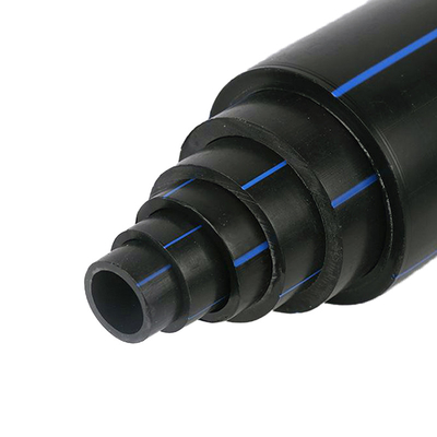 Tuyau potable DN25mm de HDPE de PE en eau de robinet noir à haute densité d'approvisionnement