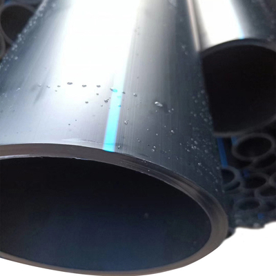 Eaux d'égout en plastique adaptées aux besoins du client DN25mm de tuyau d'approvisionnement en eau de HDPE