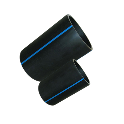 PE100 Pipes d'alimentation en eau en HDPE noir/bleu avec échantillons disponibles