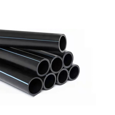 PE100 Pipes d'alimentation en eau en PEHD à bande noire/bleue pour une résistance à la corrosion
