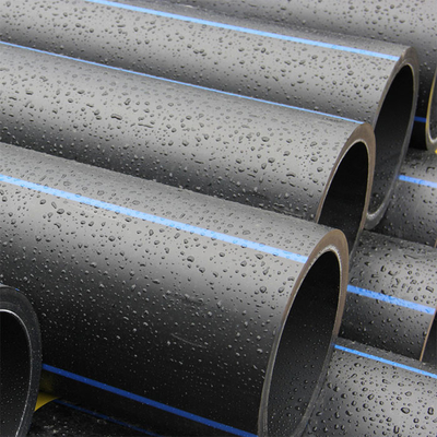 Pièces d'approvisionnement en eau en HDPE bleu de longueur personnalisée