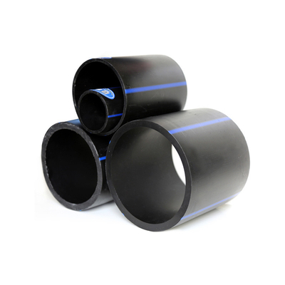 DN16mm-1800mm Pipe d'eau en HDPE noir pour les travaux municipaux Pièces d'alimentation en eau en plastique Pipe en bobine en HDPE