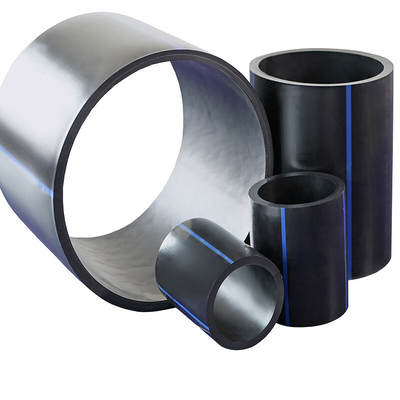 DN16mm-1800mm Pipe d'eau en HDPE noir pour les travaux municipaux Pièces d'alimentation en eau en plastique Pipe en bobine en HDPE