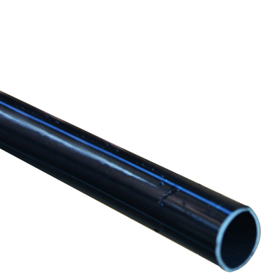 Pipe d'eau en HDPE bleue ou noire à bande bleue pour l'approvisionnement en eau et le drainage résistant à la corrosion