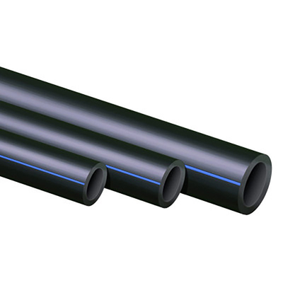 tuyaux d'alimentation en eau en PEHD résistant à la corrosion DN16mm-1800mm bleu ou noir avec bande bleue