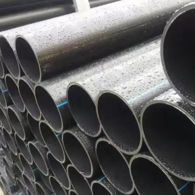 tuyaux d'approvisionnement en eau PE HDPE bleu ou noir à bande bleue pour l'approvisionnement en eau et le drainage à bande bleue PE