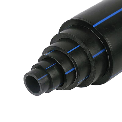 tuyaux d'approvisionnement en eau en polyéthylène HDPE à haute densité d'une épaisseur de 2,3 mm à 117,6 mm adaptés au réseau de distribution d'eau