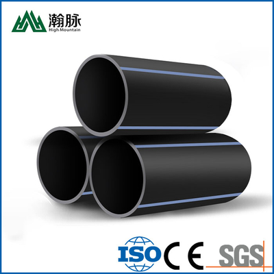 Pipe d'eau Hdpe facile à installer pour une distribution rapide d'eau Longueur selon les exigences du client 1,25mpa ∼2,5mpa